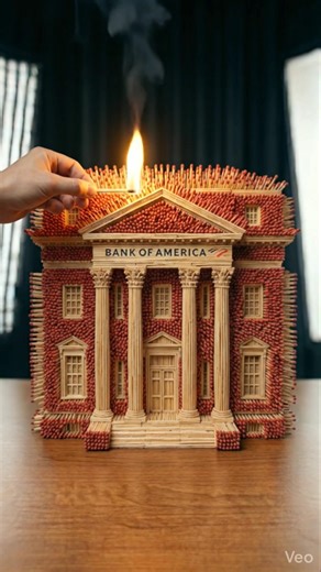 I Burned Down a $1,000,000 Matchstick Bank!