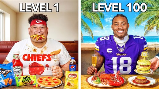 Level 1 to 100 NFL player diets