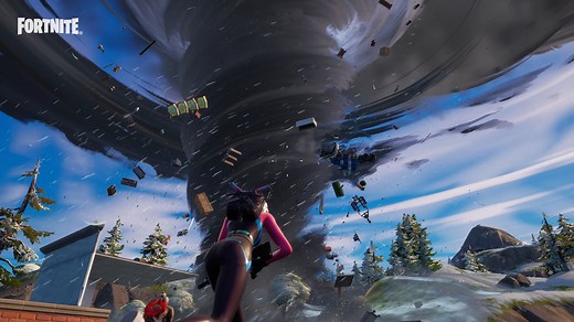 Today's Island forecast: extreme weather including tornadoes and lightning storms! Read all about some new weather arriving on the Island. https://fn.gg/Storms | Fortnite