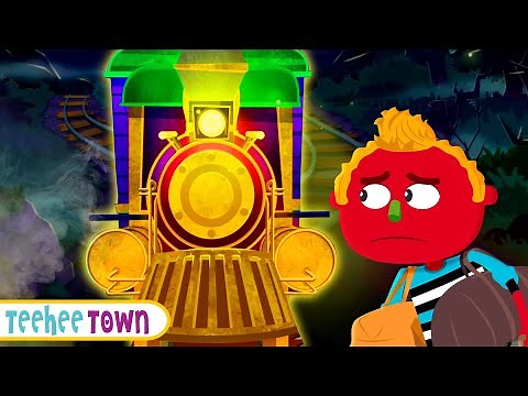 Halloween Haunted Train | NEW SONG | Halloween Adventure with Len and Mini by Teehee Town