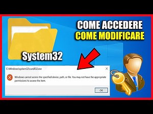 You don't have permission to access or modify the System32 folder on Windows 10 - How to fix
