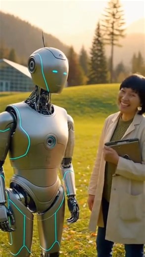 🤖😂 Robot Tries Human Laughter… Totally Awkward #robot #shorts #feedshorts #viral