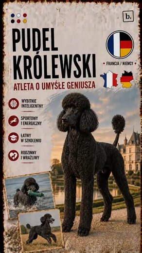 Pudel Królewski - Myśliwy arystokrata #pudel #królewski #duży #pies #behave #współpraca