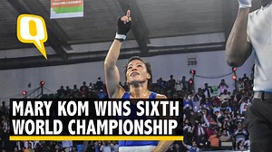 73K views · 645 shares | MC Mary Kom has created history by becoming the first woman to win six boxing world titles by clinching the 48 kg gold at the 2018 AIBA Women’s World Boxing Championships in New Delhi. Read the full story here: https://bit.ly/2BtTNGH | The Quint | Facebook