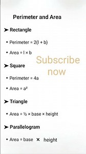 Perimeter and area class 10