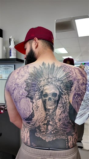 Full Back Tattoo Stencil ✏️ #tattoostencil #fullbacktattoo #largescaletattoo #tattooshoptok