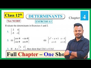 Class 12th Math Exercise 4.1 || Class 12 Ex 4.1, Q1 to Q8 || NCERT|| CBSE || Determinants