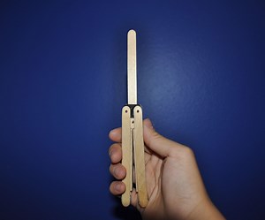 Popsicle Stick Butterfly Knife
