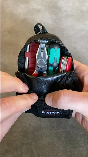 Micro toolkit backpack from Eastpack with tools from Knipex, Wera and Victorinox 🧰 #toolkit #knipex
