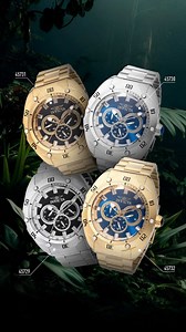 Steel-built impact with a bold blue dial. The Invicta Venom 45730 pairs a massive 50mm stainless steel case and bracelet with a silver-tone bezel and a vivid blue dial—bringing oversized wrist presence with clean, sporty confidence. ⚙️ VH63 quartz movement with 24‑hour function for dependable everyday tracking. 🔵 Blue metal dial for standout color with a modern, wearable finish. 🛡️ Flame Fusion crystal for added durability. 💡 Tritnite luminous accents glowing white so the dial stays readable 