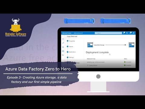 Azure Data Factory Zero to Hero | Episode 3: Creating a Data Factory, Storage & Our First Pipeline