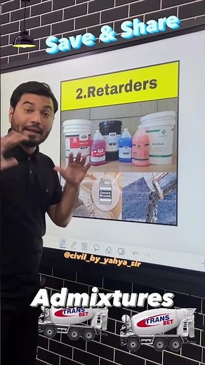 𝐓𝐲𝐩𝐞𝐬 𝐨𝐟 𝐂𝐨𝐧𝐜𝐫𝐞𝐭𝐞 𝐀𝐝𝐦𝐢𝐱𝐭𝐮𝐫𝐞𝐬 || YAHYA SIR || #cement #home #admixture