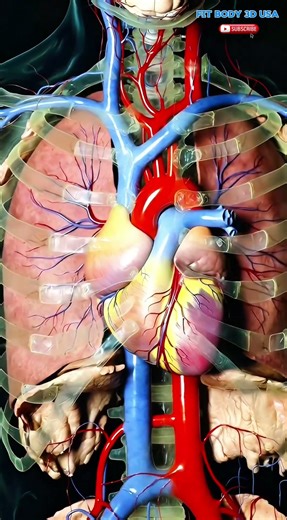 Realistic Human Anatomy Heart & Lungs | Medical Animation