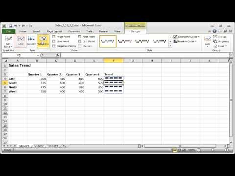 Excel: Edit Sparklines