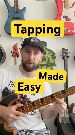 Tapping Made Easy #bass #guitar #solo #bassplayer #musician #technique #practice #exercise #metal