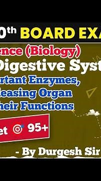 Human Digestive System - Important Enzymes & Their Functions #class10th #biology #board2025 #oneshot