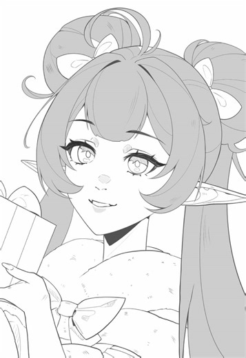 From lineart to sketch #digitalart #arttutorial #fyp #digitalartist #anime