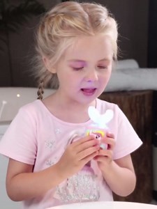 Kids U-Shaped Electric Toothbrush, Sonic Automatic Toothbrush with 4 Brush Heads, 360° Whole Mouth Cleaning Six Modes, Unicorn Design, IPX7 Waterproof, Rechargeable Birthday Gift (Purple, Kids 2-7)