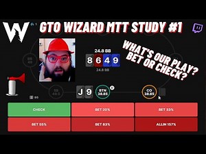 GTO Wizard MTT Training Session #1 (Questje's Poker Study Videos)