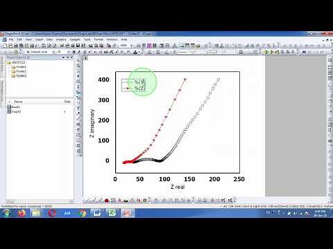 how to plot EIS data in origin software