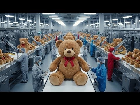 Inside the Teddy Bear Factory: How Millions of Teddy Bears Are Made (Full Process)