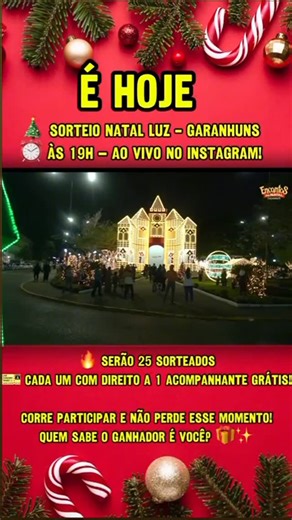🚎 RF Viagem ✈️ Excursões | 📣 Vamos às regrinhas do SORTEIO!* Olá, vizinhos! A *RF Viagens* estará realizando um *MEGA SORTEIO* para o *Natal Luz em Garanhuns* e... | Instagram