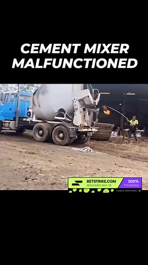 CEMENT MIXER MALFUNCTIONED Follow ExplosiveZone for more amazing videos like this 🔍We find the best EXPLOSION REELS and share it here 🫵 Check our Post & Find your favorite Video 🎯 DM us for Credit or removal ⬆️ Road to 10,000 followers #fyp #explorepage #explosion #massive #instagram #boom #blast #viral #explorepage #follow4followback #viralvideoシ #nationwide #fyp#lmao#darkhumor#darkmeme#hahaha#funnyshits#explorepage#Imao#laughoutloud be | ExplosiveZone