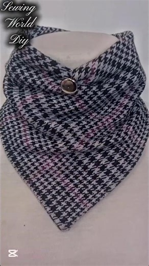 Simple Neck Bandana Sewing Tutorial ✂️ | Elegant & Practical DIY #sewing