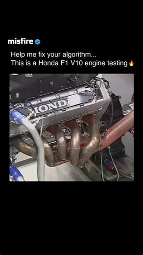 This is a Honda F1 V10 engine testing 🔥