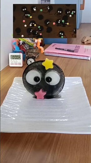 Made a Soot Sprite with ice #spiritedaway #studioghibli #aesthetic #study #icechallenge