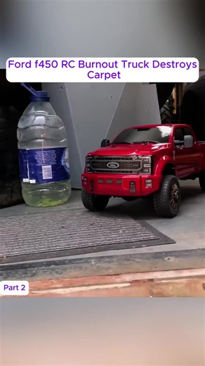 Ford F450 RC Truck Carpet Burnout Challenge