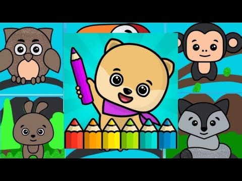 Coloring Games, coloring Book, painting, Glow Draw by gameplay,RV app studios,