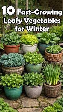 10 Fast-Growing Leafy Vegetables for Winter #organicgardening