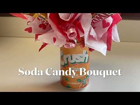 Valentine’s Soda pop Candy Bouquet