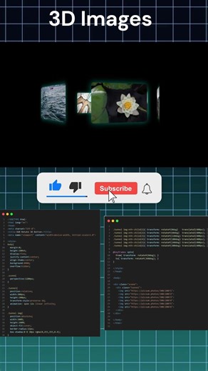 Entering a 3D Image Tunnel 🤯 | Pure HTML & CSS #coding #cssanimation #programming #webanimation #css