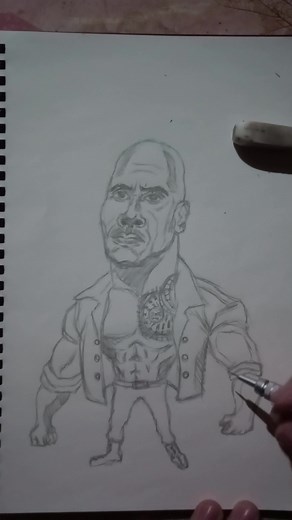 Drawing Tutorial: How to Draw The Rock Dwayne Johnson