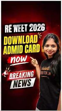 How to download ReNEET 2026 admit card explained in tamil | Shravanee ma'am #reneet2026