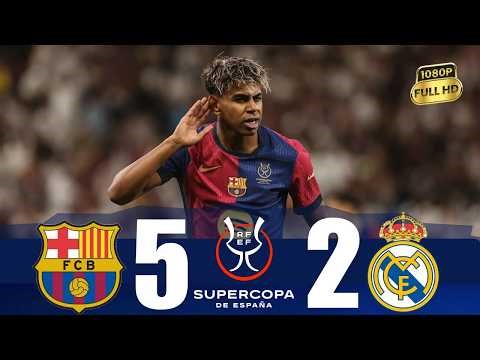 TOTAL HUMILIATION! Barcelona 5-2 Real Madrid | Spanish Supercup Final - 2025