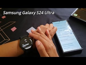 How to set your watch to turn its screen on when receiving notifications on Samsung Galaxy S24 Ultra