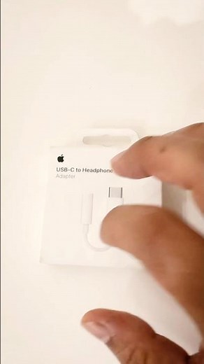 Apple USB-C to 3.5mm Headphone Jack Adapter unboxing | #shorts #apple #accessories