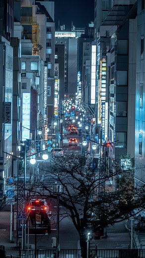 みなとみらいの映えてない方向 #yokohama #nightcity #cyberpunk #夜景 #横浜夜景 #emotional