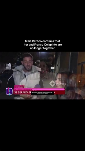 Maia Reffico and Franco Colapinto breakup confirmation