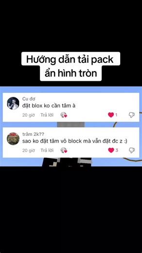 Hướng dẫn tải pack ẩn hình tròn cho Minecraft