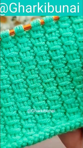 Easy Beautiful Knitting Stitch Pattern 🧶 | #crochet #knitting ‪@GharKiBunai‬