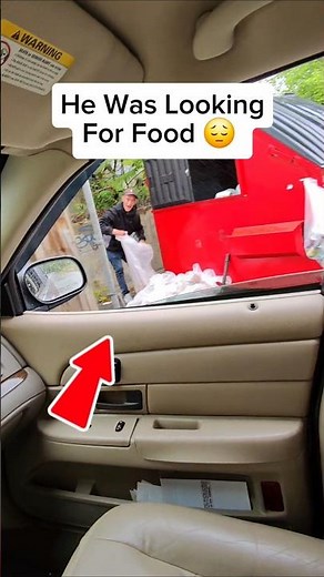 Man was dumpster diving for food and cans in the trash so I did this! #actsofkindness