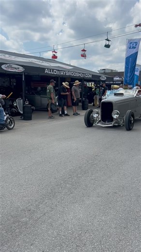 The @goodguysrodandcustom Street Rod of the candidates making their way indoors on Friday in Columbus. #goodguys24 #goodguysstreetrodoftheyear #goodguyscolumbus #goodguyscarshow | Hot Rods of the Midwest