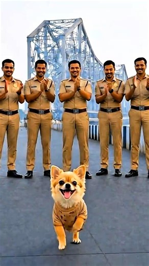 poor dog saved Averyone and police claping to poor dog #animahal