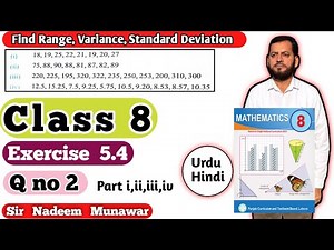 Class 8 Exercise 5.4 Q no 2 Ex 5.4 SNC Maths PCTB Maths Class 8 Punjab Board Sir Nadeem Munawar