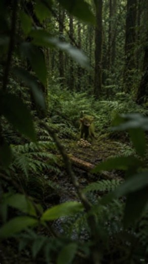 🌿 Hidden Observer Captures a Mysterious Forest Cryptid in the Rainforest 😨 #Cryptid #ForestCryptid
