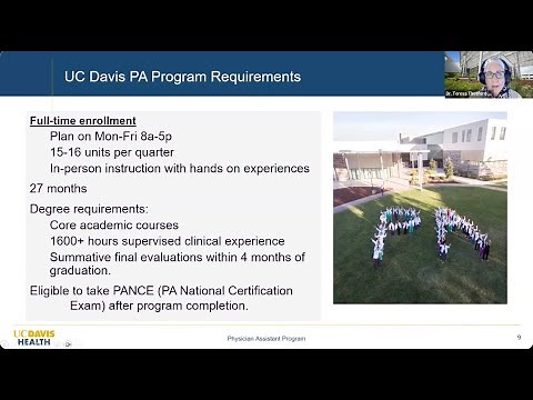 Recording May 13, 2025: UC Davis PA Program Info Session Webinar